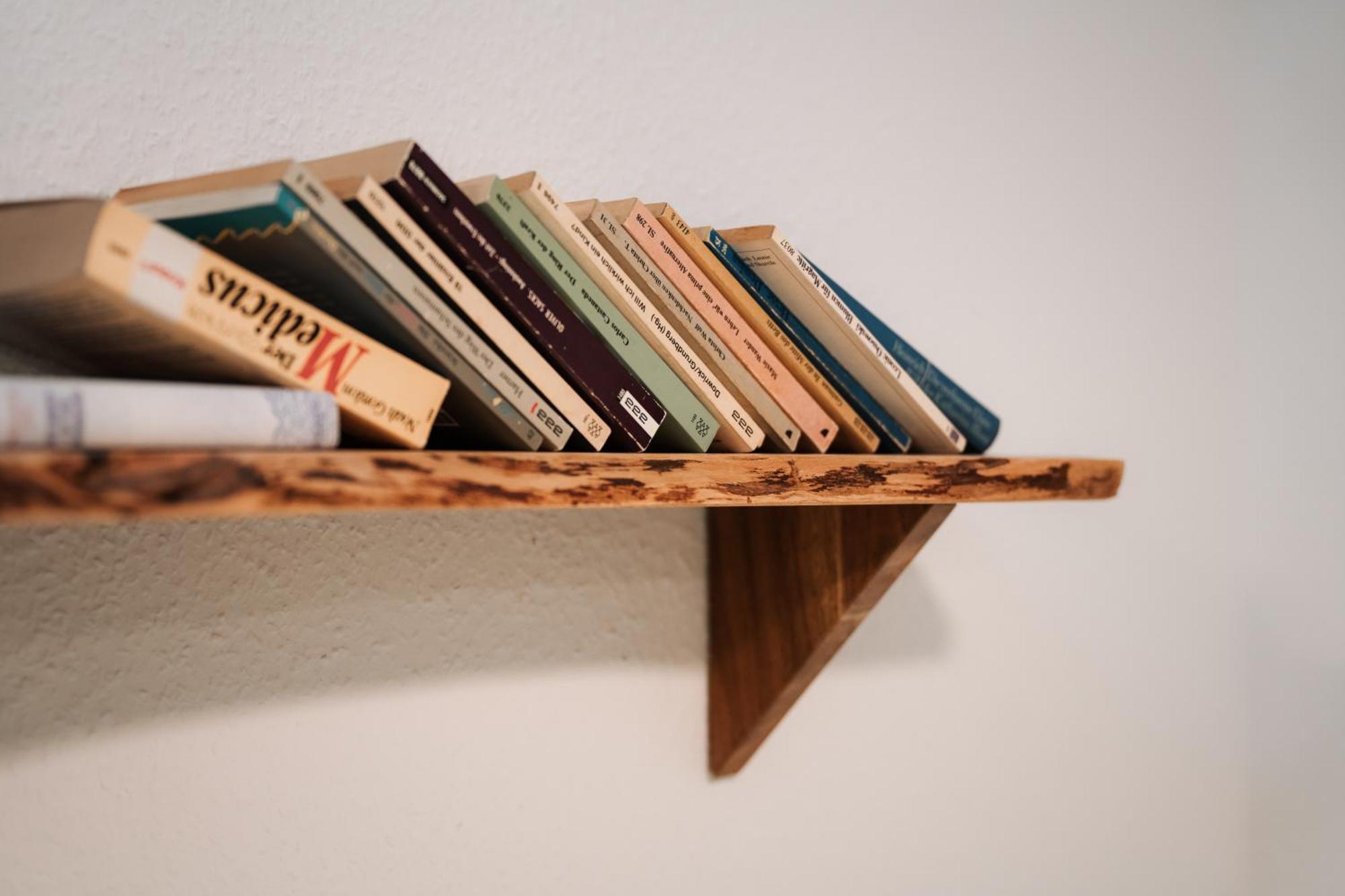 Hostel Mannheim Luaran gambar Books on a shelf